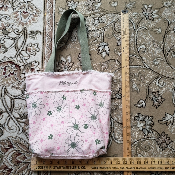 Life is Good flower power cotton tote - Picture 5 of 6